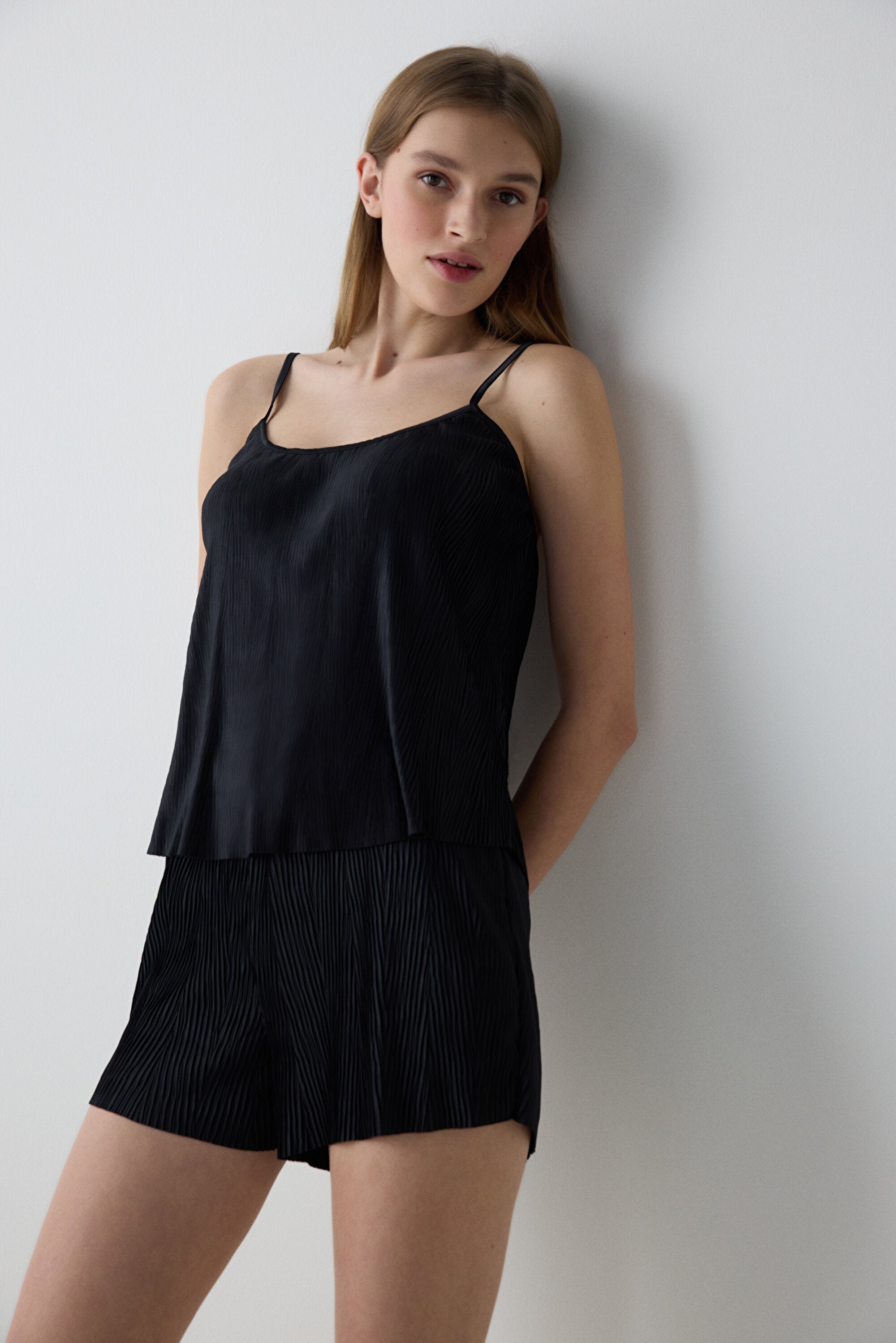 Fleur Black Shorts - Penti Loves Paris Collection