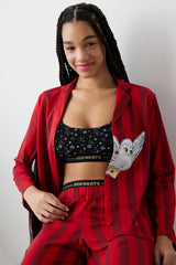 Harry Potter Hedwig Red Shirt Pants Pajama Set