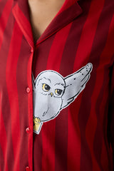 Harry Potter Hedwig Red Shirt Pants Pajama Set