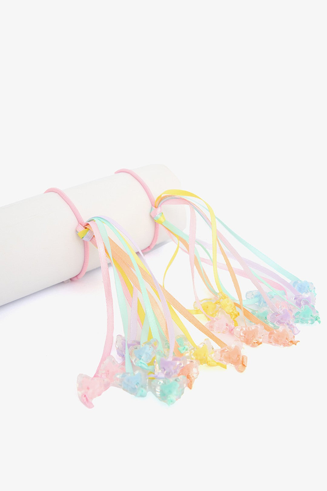 Girls Beads Colorful Buckle