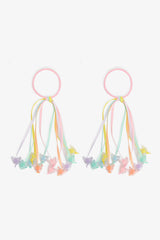 Girls Beads Colorful Buckle