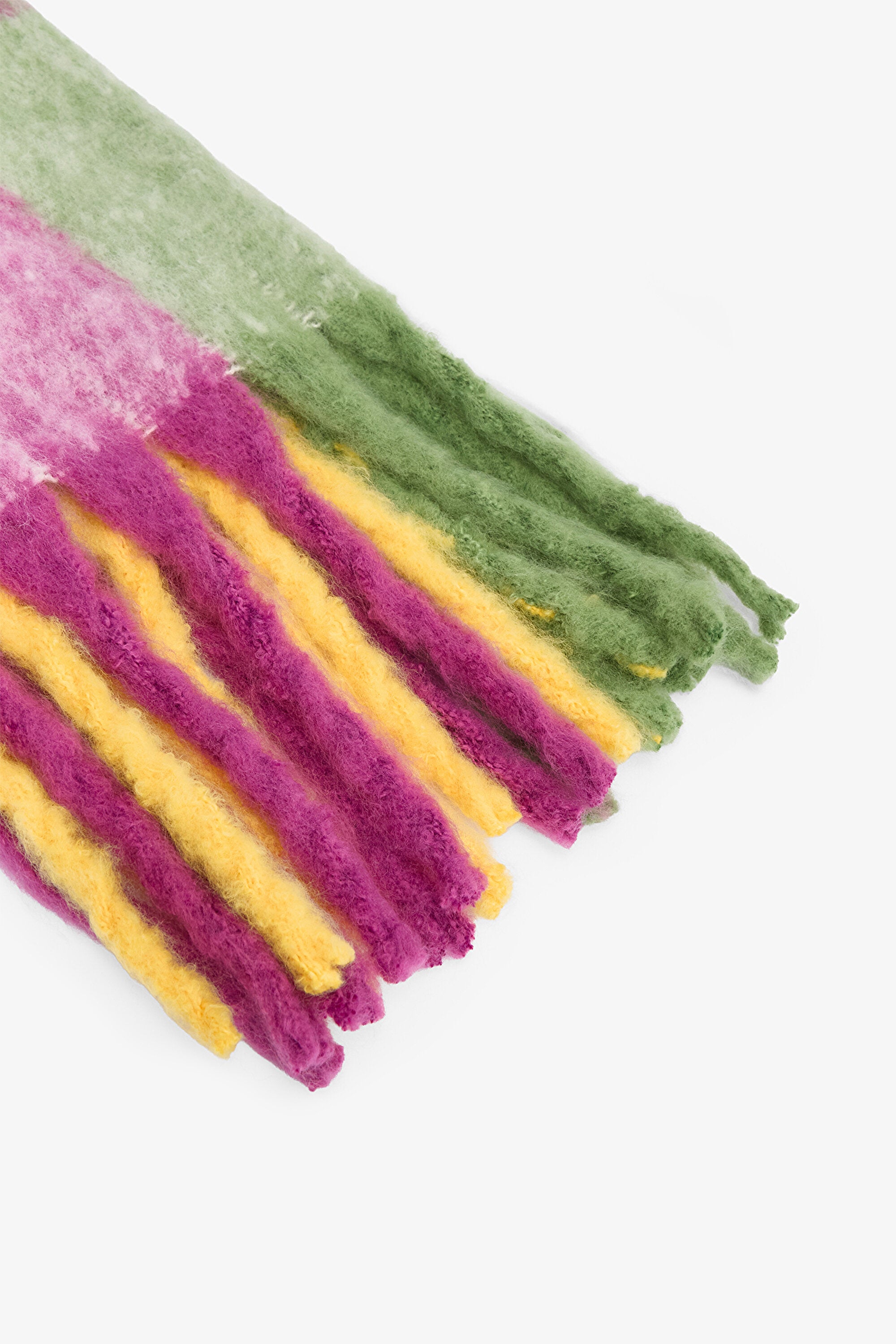 Colorful Gia Striped Soft Texture Scarf