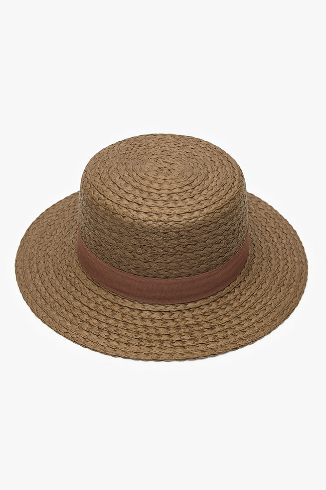 Queen Brown Beach Hat Hover Image