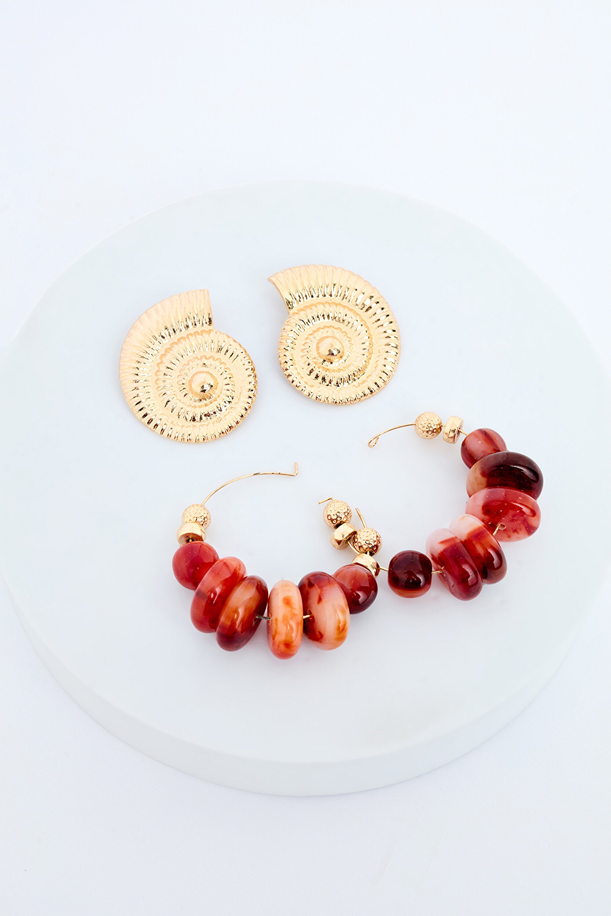 Lori Gold Color Earring Set