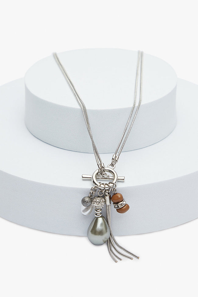 Rene Silver Necklace Hover Image