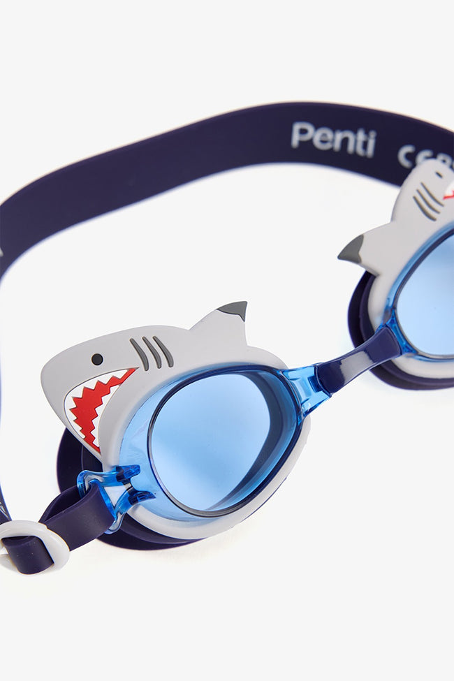 Boys Shark Colorful Swimming Goggles Main Image