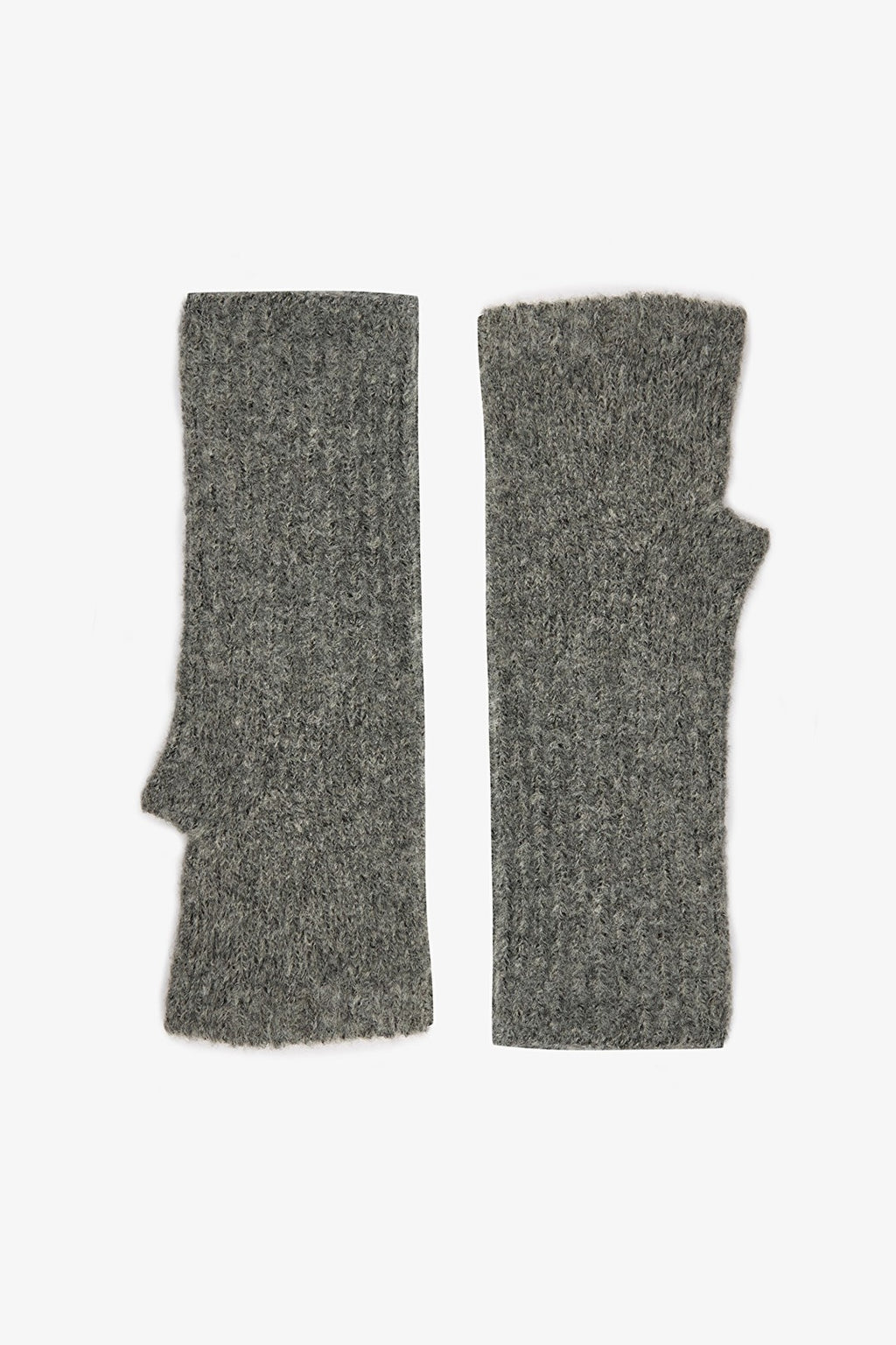 Grey Olga Soft Textured Gloves
