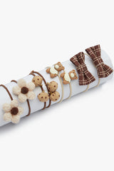 Girl's Teddy Bear Elastic Buckle Set