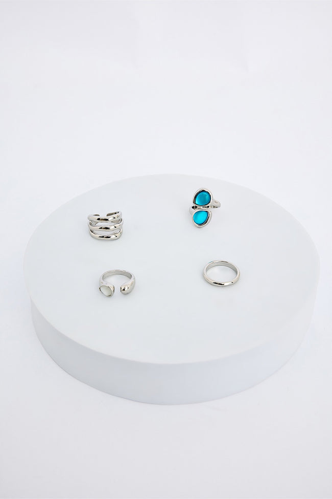 Dollars Silver Color Ring Hover Image