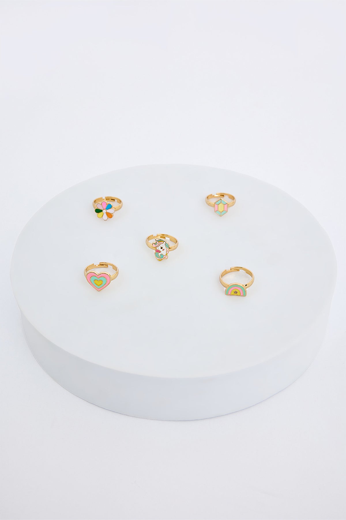Girl Unicorn Colorful Ring