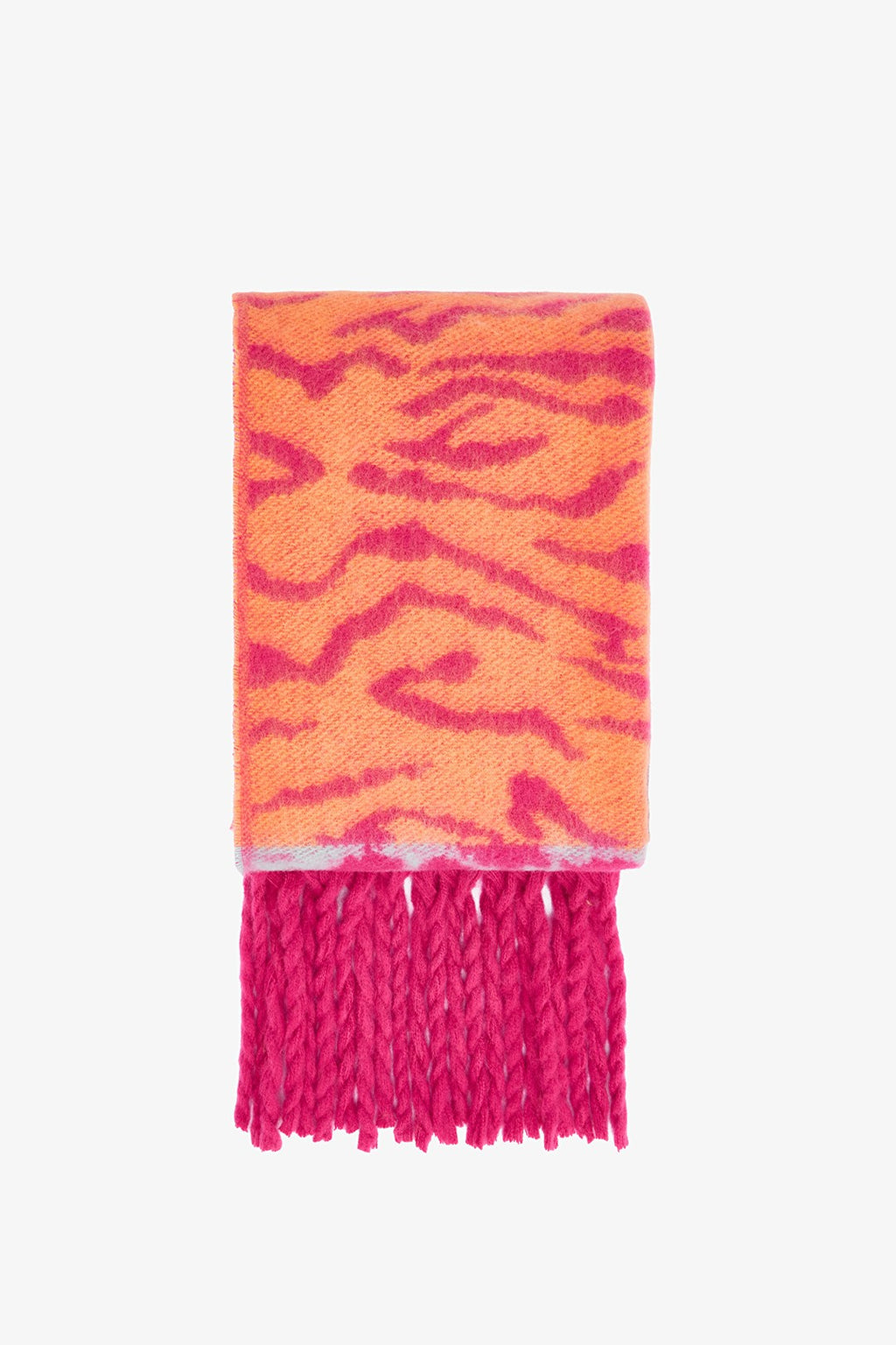 Colorful Viola Striped Soft Textured Scarf