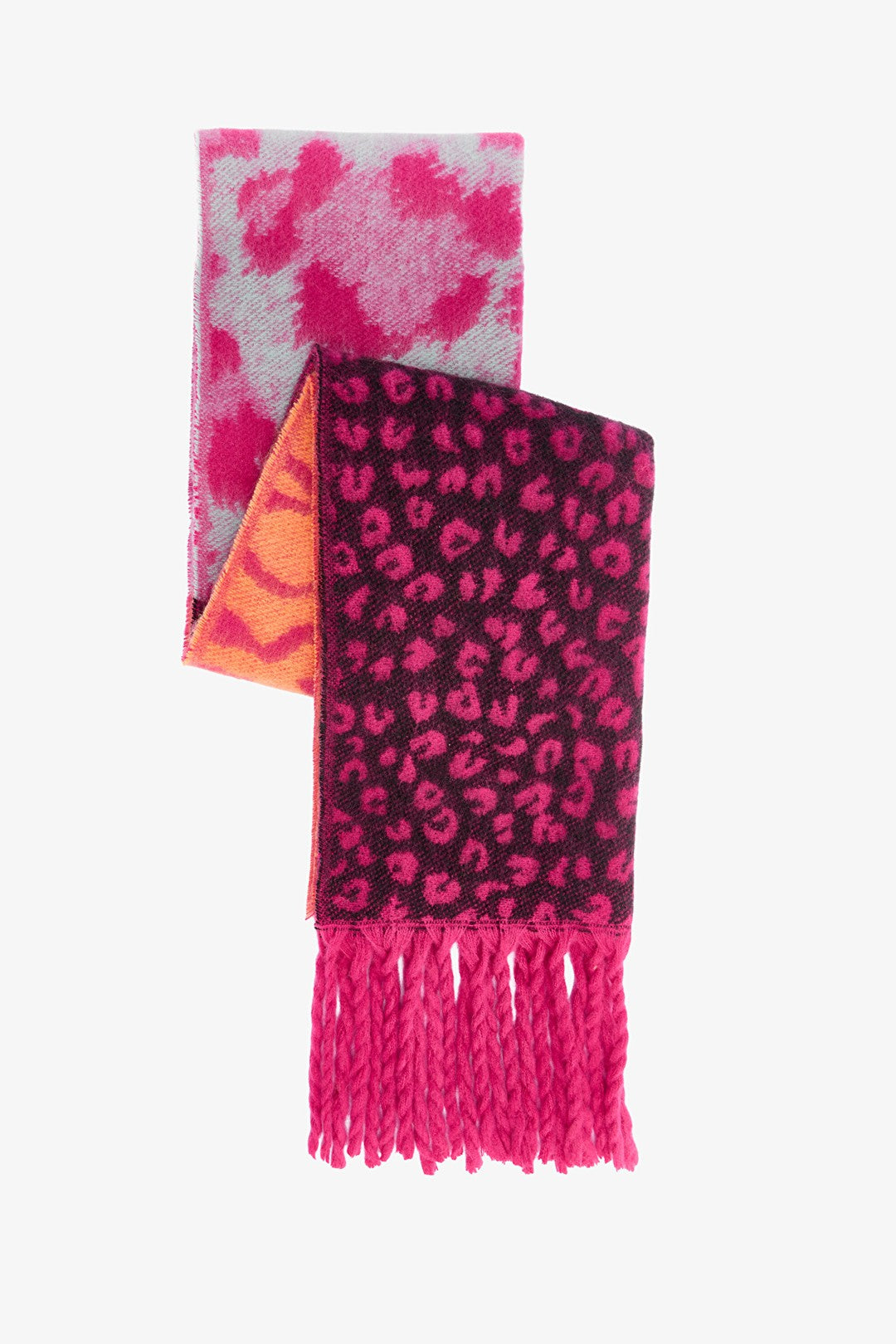 Colorful Viola Striped Soft Textured Scarf