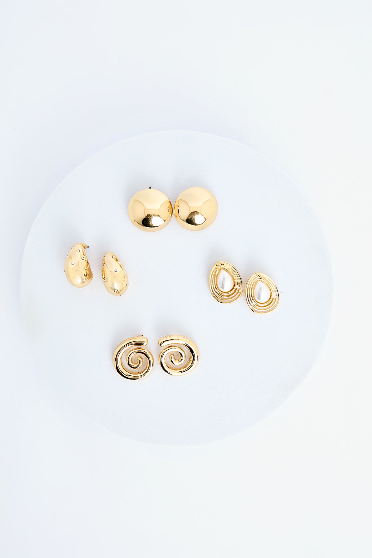 Melani Gold Color Earring Set