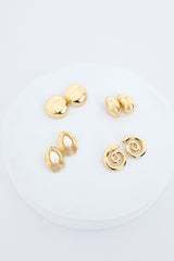 Melani Gold Color Earring Set