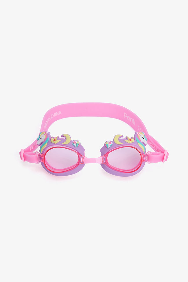 Girls Unicorn Colorful Swim Goggles Hover Image