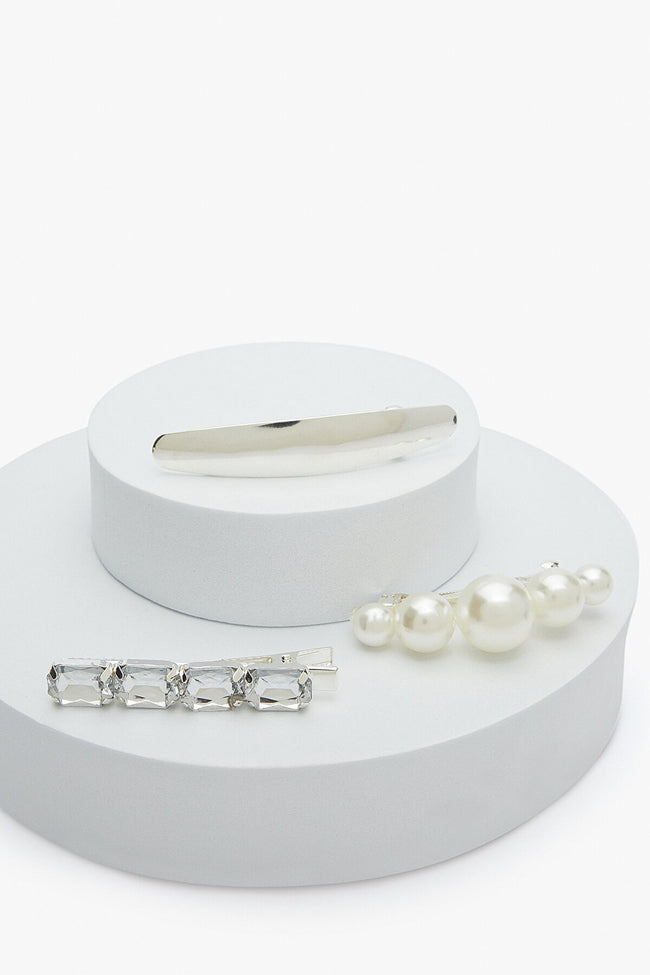 Eliza Silver Clip Set Hover Image