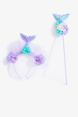 Girls Lilac Mermaid Crown
