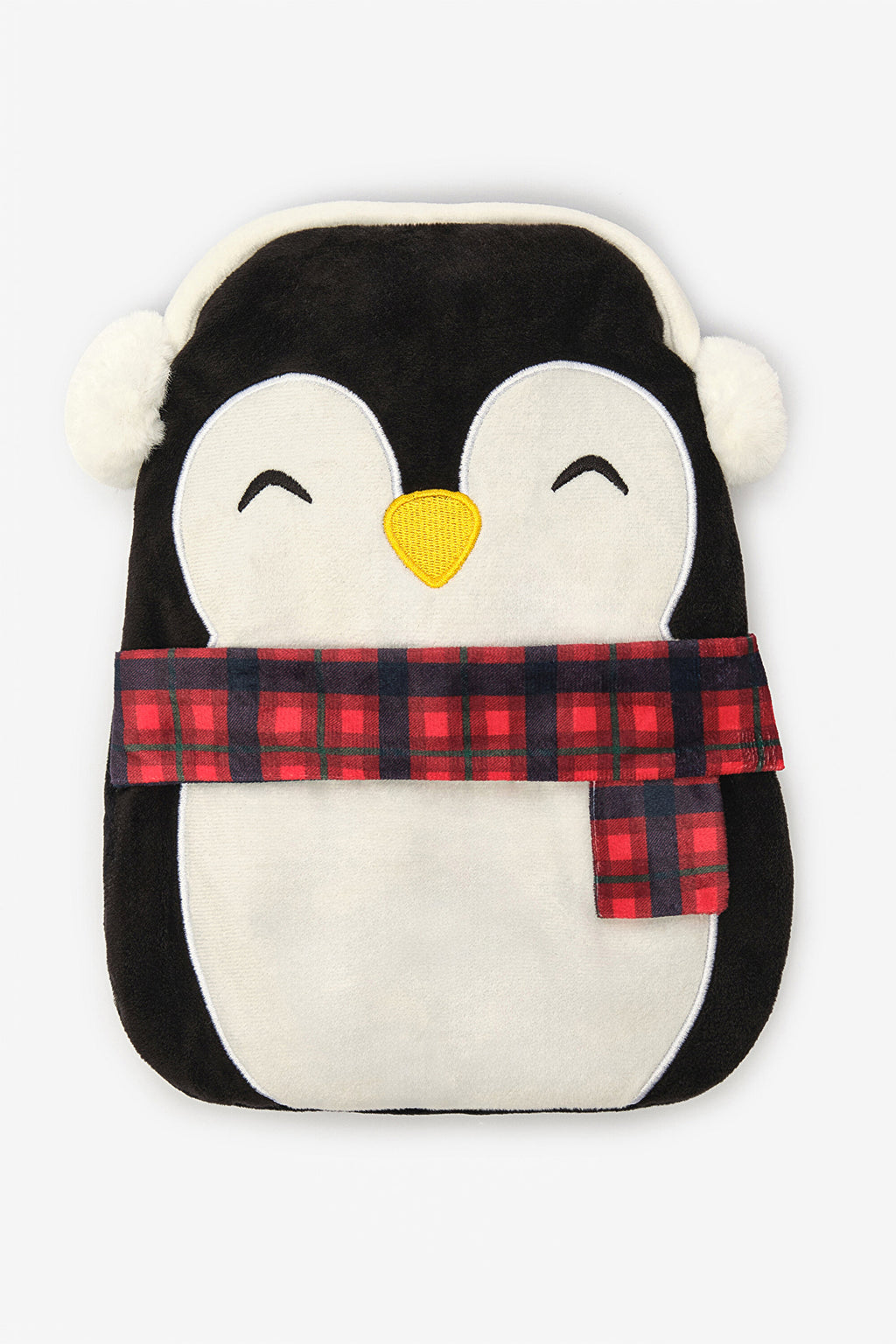 Penguin Black Hot Water Bottle