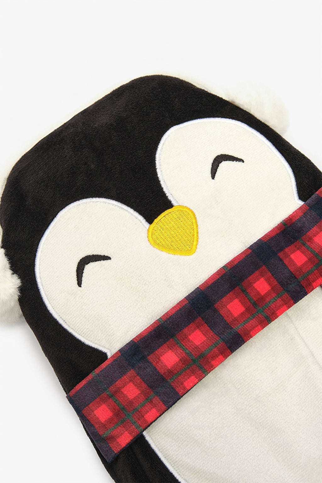 Penguin Black Hot Water Bottle
