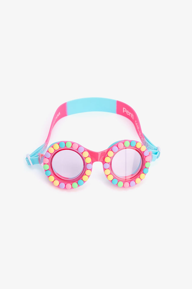 Girls Candy Colored Swim Goggles Hover Image