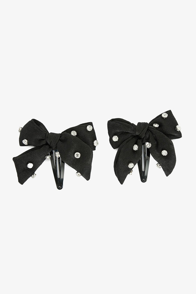 Bow Colored Hairpin Set Hover Image