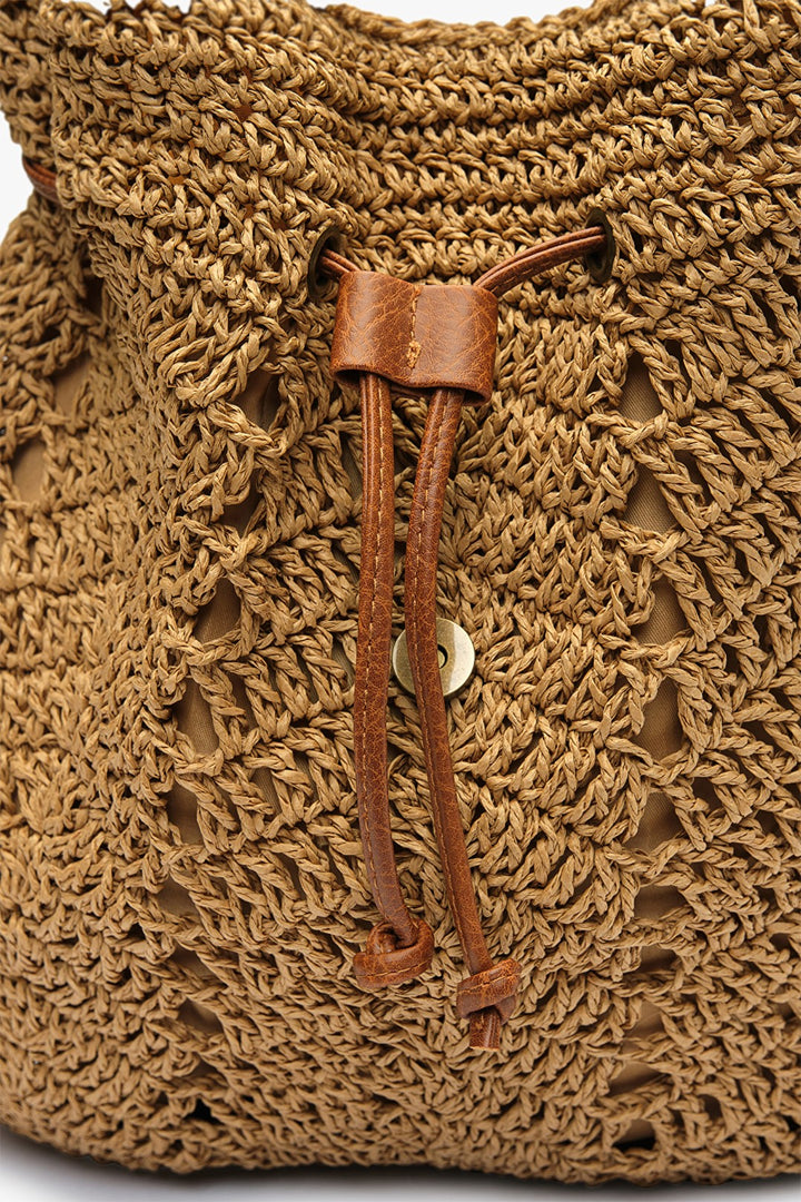 Daren Natural Straw Backpack