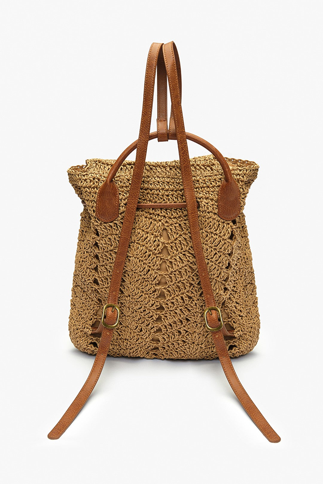 Daren Natural Straw Backpack