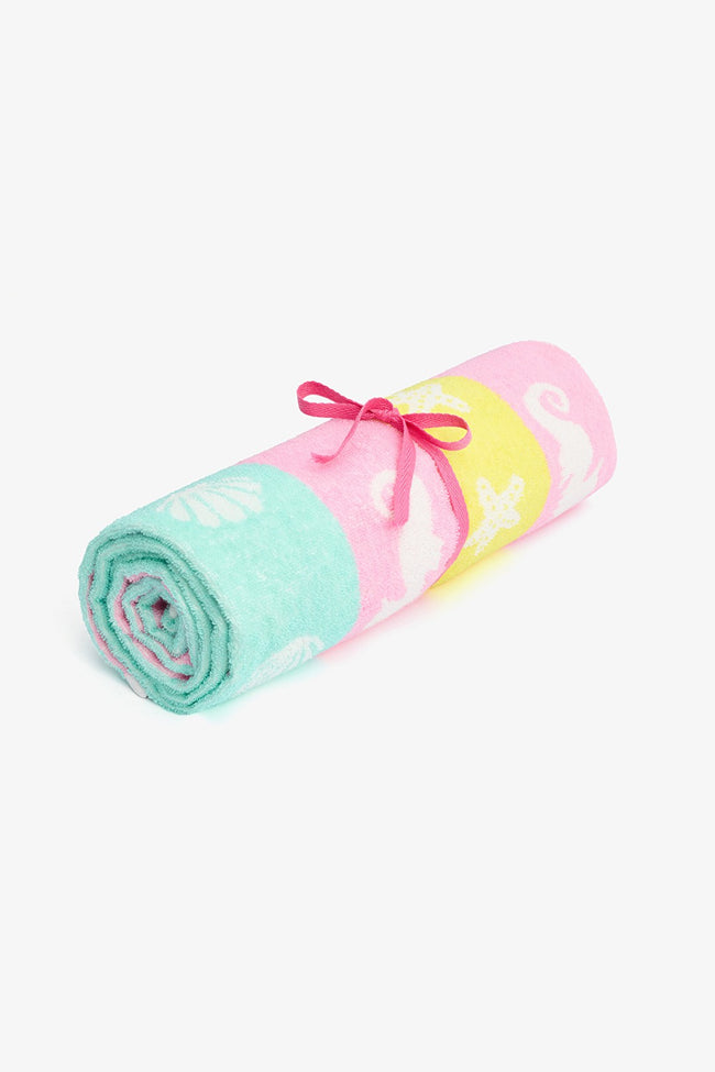 Girls Ocean Multicolored Towel Hover Image