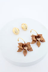 Elegant Gold Color Earring Set