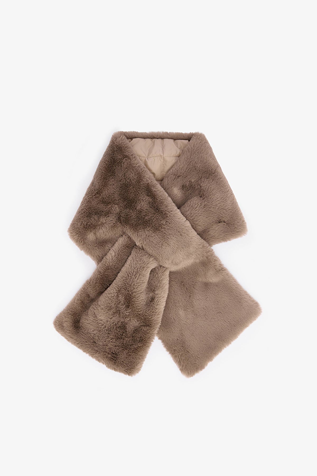 Khaki Marlyn Soft Texture Scarf