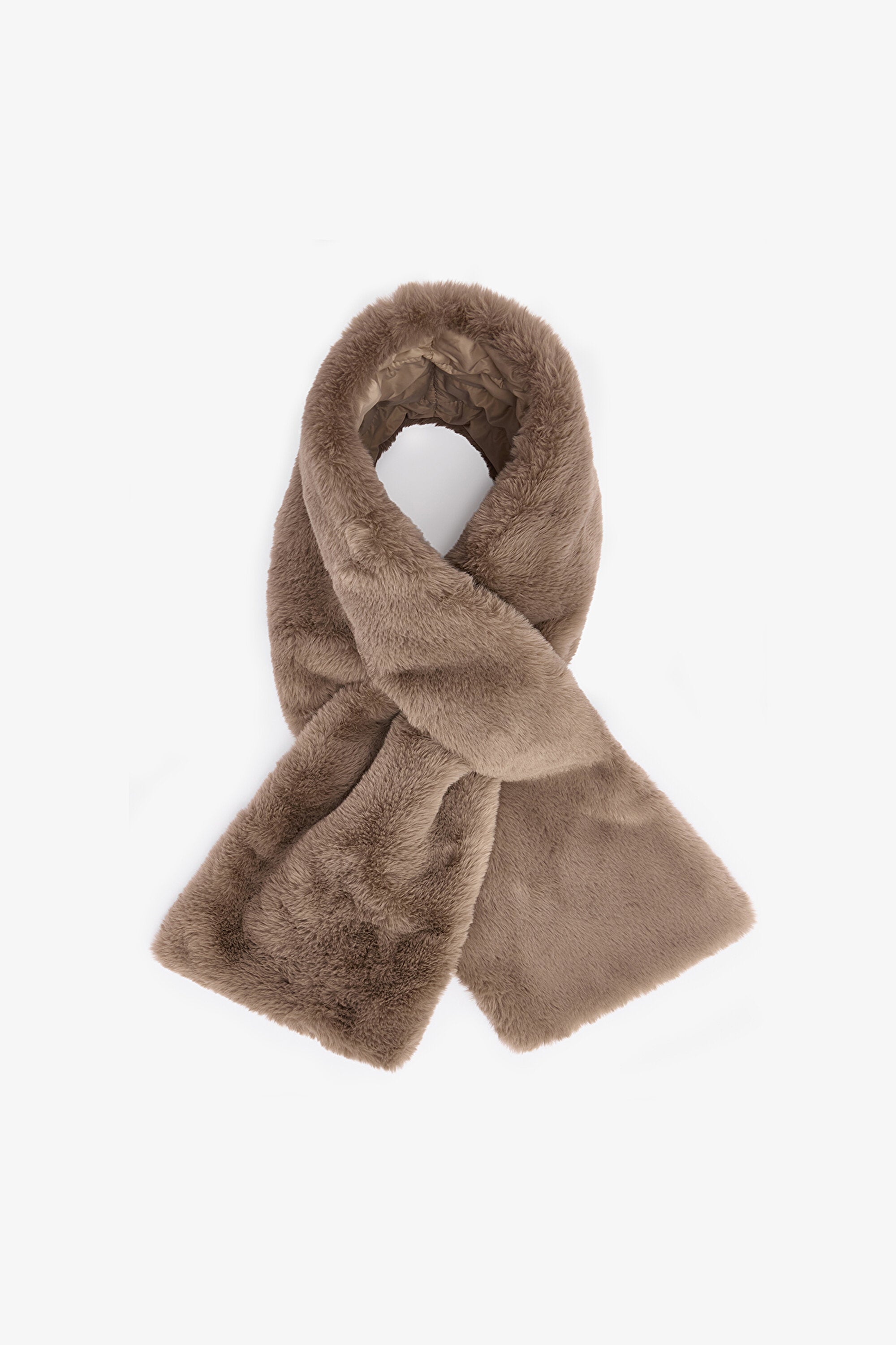 Khaki Marlyn Soft Texture Scarf