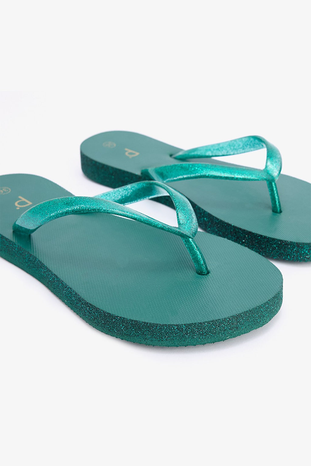 Shine Green Slippers