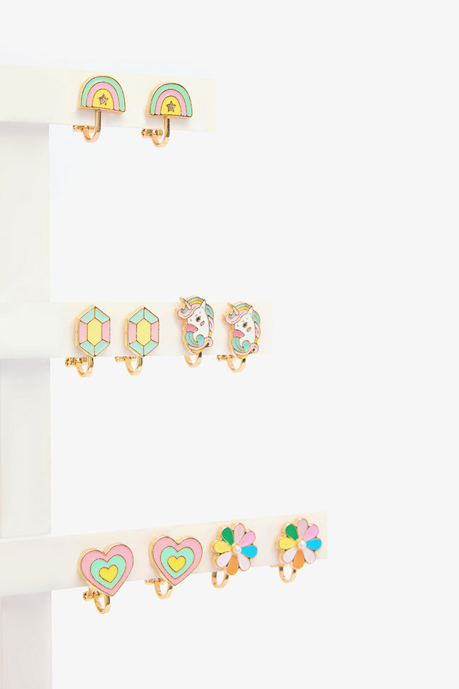 Girls Unicorn Colorful Earrings Main Image