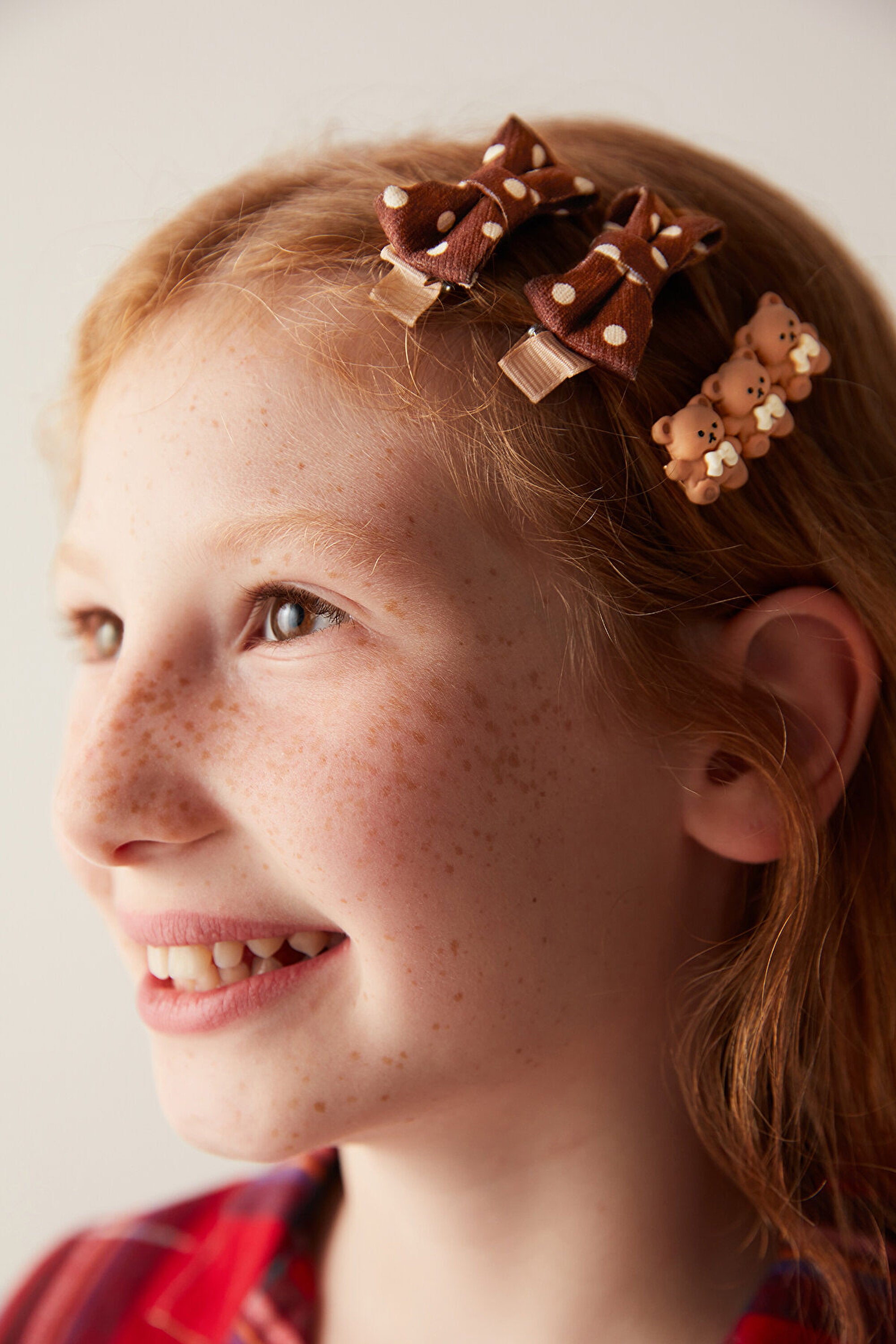 Girls Bear Clip Set