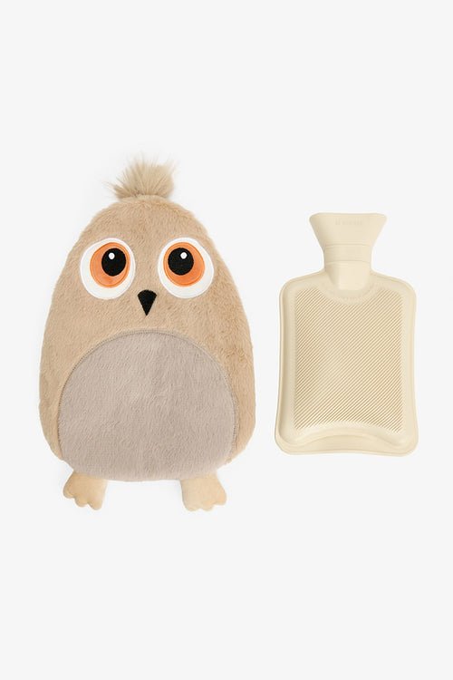 Owl Soft Textured Hot Water Bottle