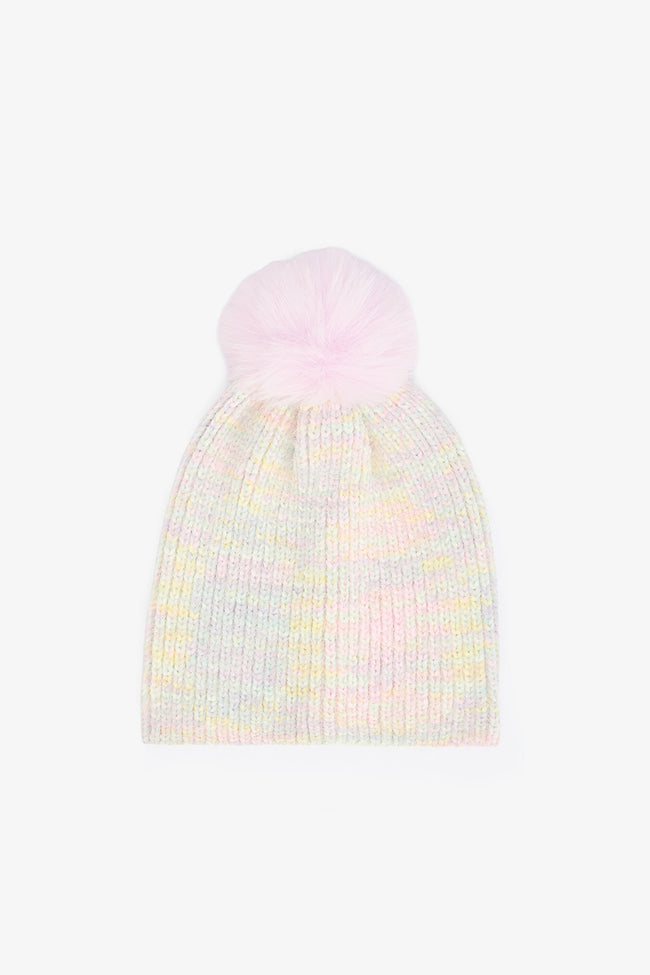 Colorful Girls Soft Textured Beanie Hover Image