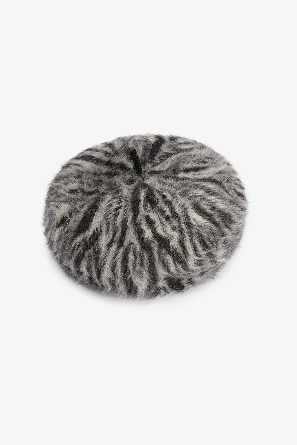 Zebra Patterned Soft Textured Hat