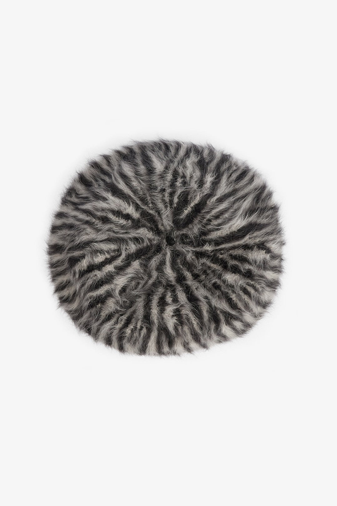 Zebra Patterned Soft Textured Hat