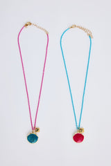 Girls Shell Colored Necklace