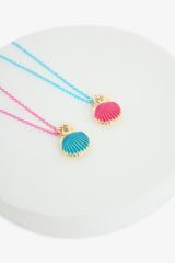 Girls Shell Colored Necklace