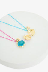 Girls Shell Colored Necklace