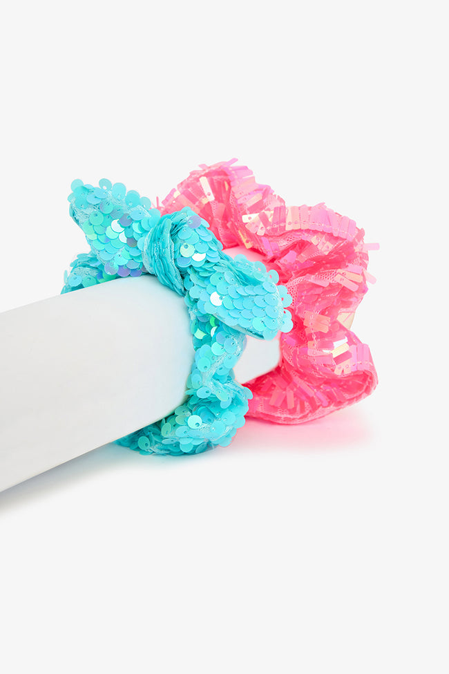 Girl's Sequined Colorful Buckle Hover Image