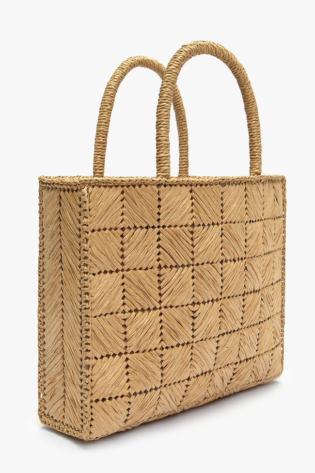 Elnora Natural Straw Bag Hover Image