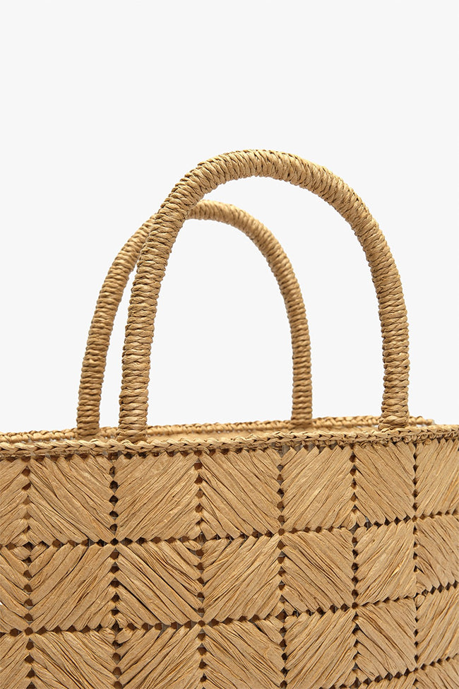 Elnora Natural Straw Bag Main Image