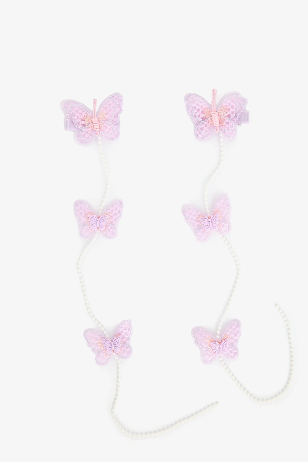 Girls Butterfly Lilac Hairclip