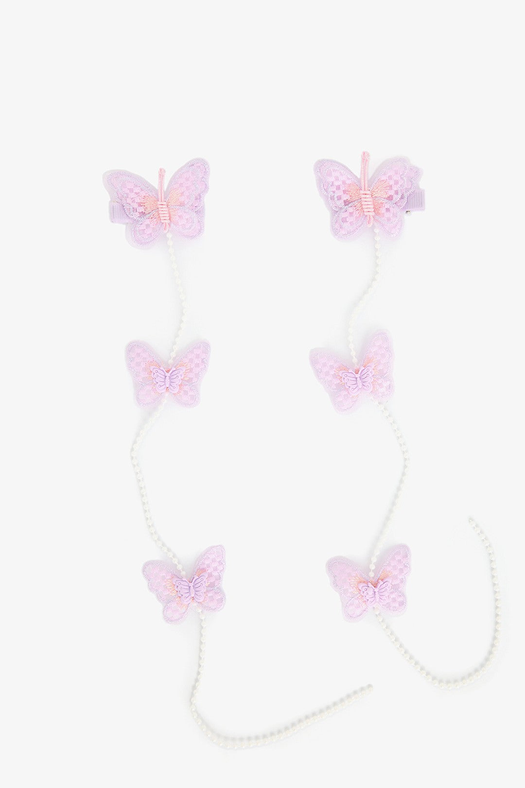 Girls Butterfly Lilac Hairclip