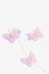 Girls Butterfly Lilac Hairclip