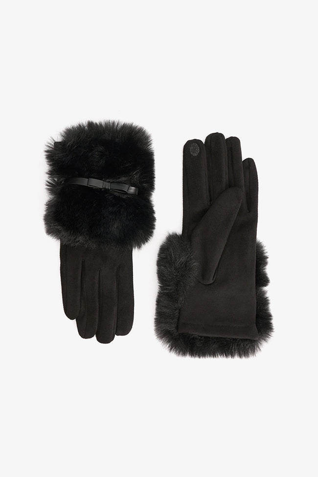 Black Belinda Gloves Hover Image