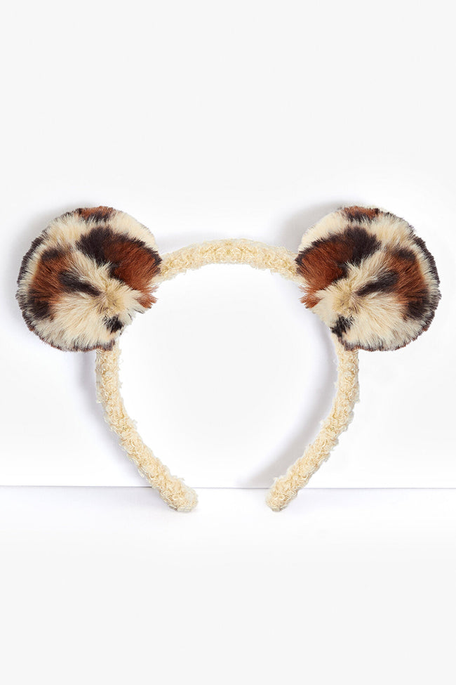 Girls Leopard Ecru Crown Main Image