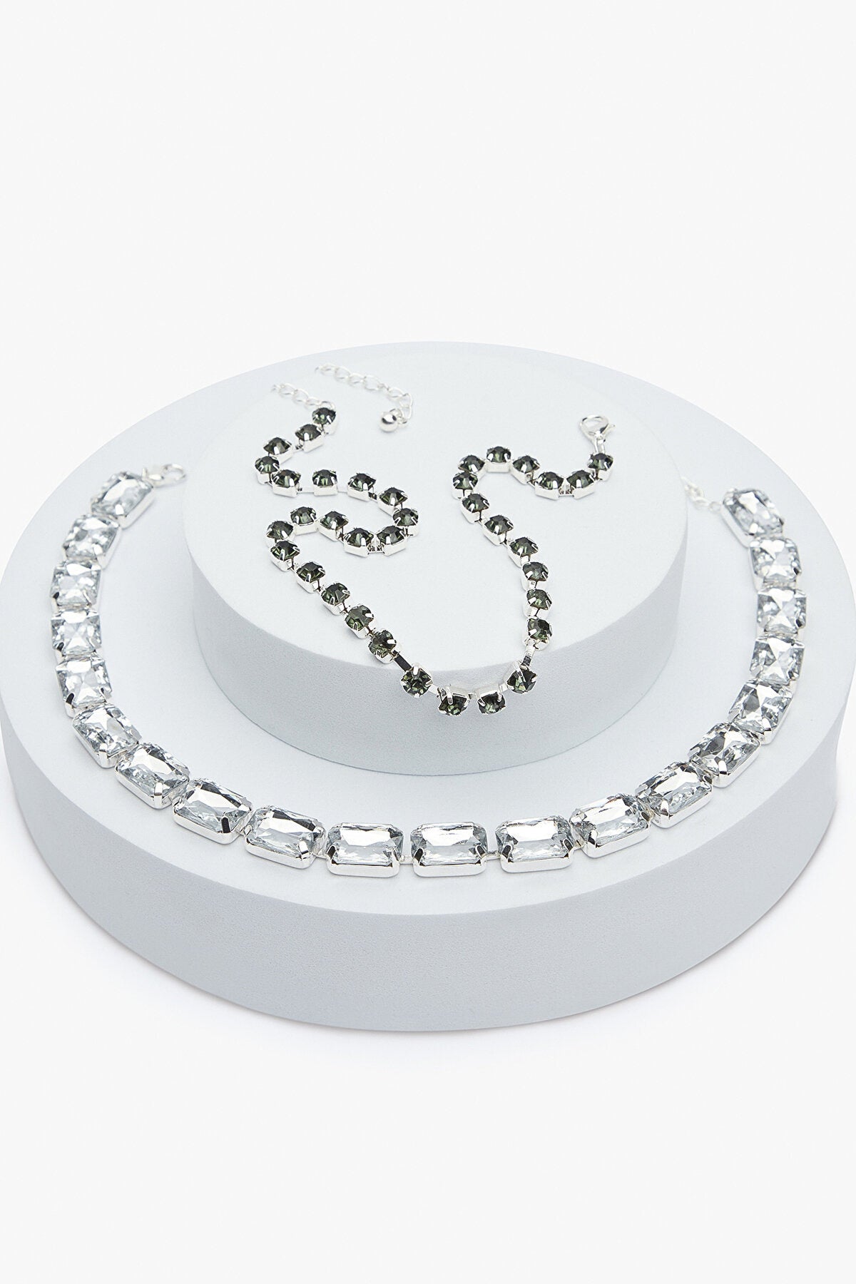 Diamond Silver Necklace